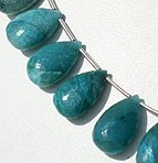 Chrysocolla Flat Pear Briolette