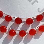 Carnelian Gemstone  Onion Shape