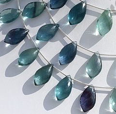 Fluorite Gemstone Dolphin Shape Beads