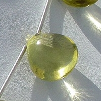 Lemon Quartz  Heart Plain