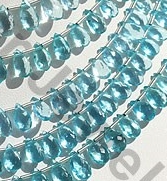 Apatite Gemstone Flat Pear Briolette