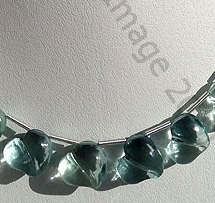 Fluorite Chubby Heart Plain Beads