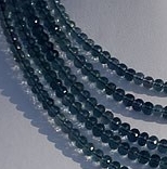 Fluorite Gemstone Faceted Rondelle