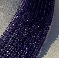 Tanzanite  Faceted Rondelles