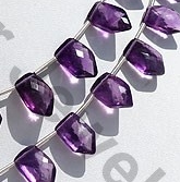 aaa Amethyst Gemstone pentagon beads