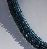 Blue Topaz Gemstone Faceted Rondelle