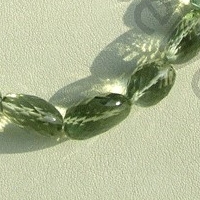 Green Amethyst Gemstone Faceted Nugget