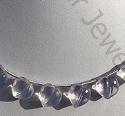 wholesale Lavender Quartz Chubby Heart Briolette