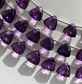 Amethyst Gemstone Trilliant