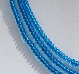 Apatite Gemstone Beads Faceted Rondelle