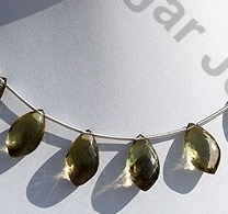 Bi-color Quartz Dolphin Briolette