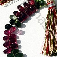 Tourmaline Gemstone Beads  Tear Drops Briolette