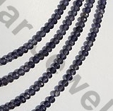 aaa Iolite Gemstone Beads  Faceted Rondelles