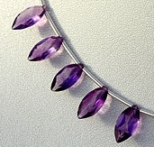 Amethyst Gemstone Beads  Marquise