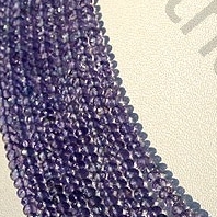 Tanzanite  Faceted Rondelles