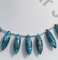 Turquoise Gemstone Dew Drop Shape