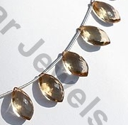 Champagne Citrine Dolphin Briolette