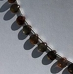 Andalusite Gemstone  Heart Briolette