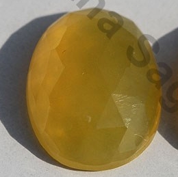Yellow Opal Rose Cut Cabochon