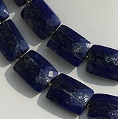 Lapis Gemstone Faceted Rectangles