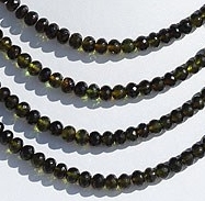 Tourmaline Gemstone Faceted Rondelle