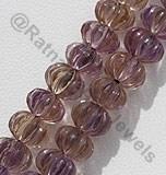 Ametrine gemstone carved beads