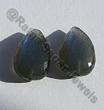 Labradorite Half Drilled Gemstone