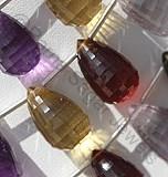 Semi Precious Multi concave tear drops