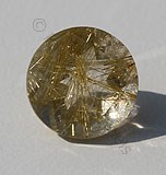 Golden Rutilated Quartz Round Facet