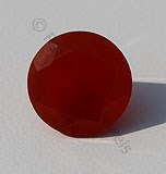 Carnelian Gemstone Round Facet
