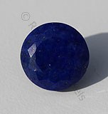 Lapis Gemstone Round Facet