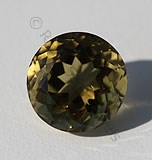 Olive Quartz Round Facet