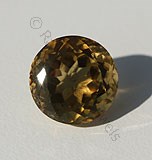 Beer Quartz Round Facet