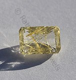 Golden Rutilated Quartz Octagon Cut