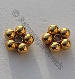 18k 金小雏菊间隔珠