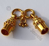 18K ゴールド デザイナー トグル クラスプ