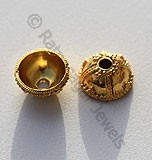 18K ゴールド ジュエリー ビーズ キャップ