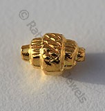 18K ゴールド ファセット バイコーン ビーズ