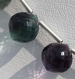 蛍石宝石オニオンシェイプビーズ
