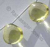 Lemon Quartz  Heart Plain